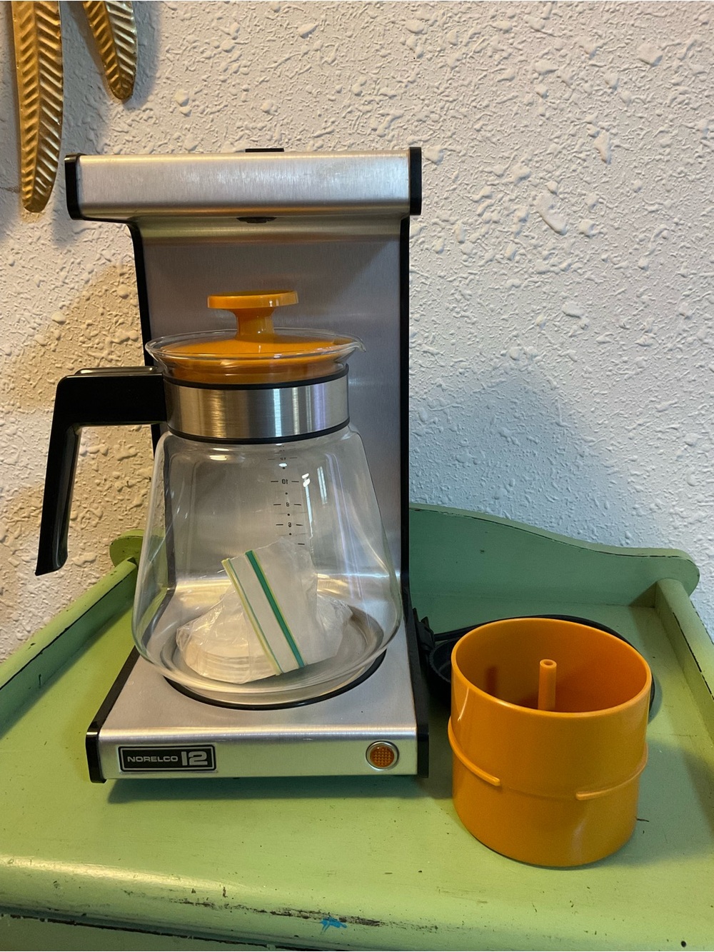 Vintage Norelco 12 Cup Dial-A-Brew Coffee Maker ~ Tested & Works ~
